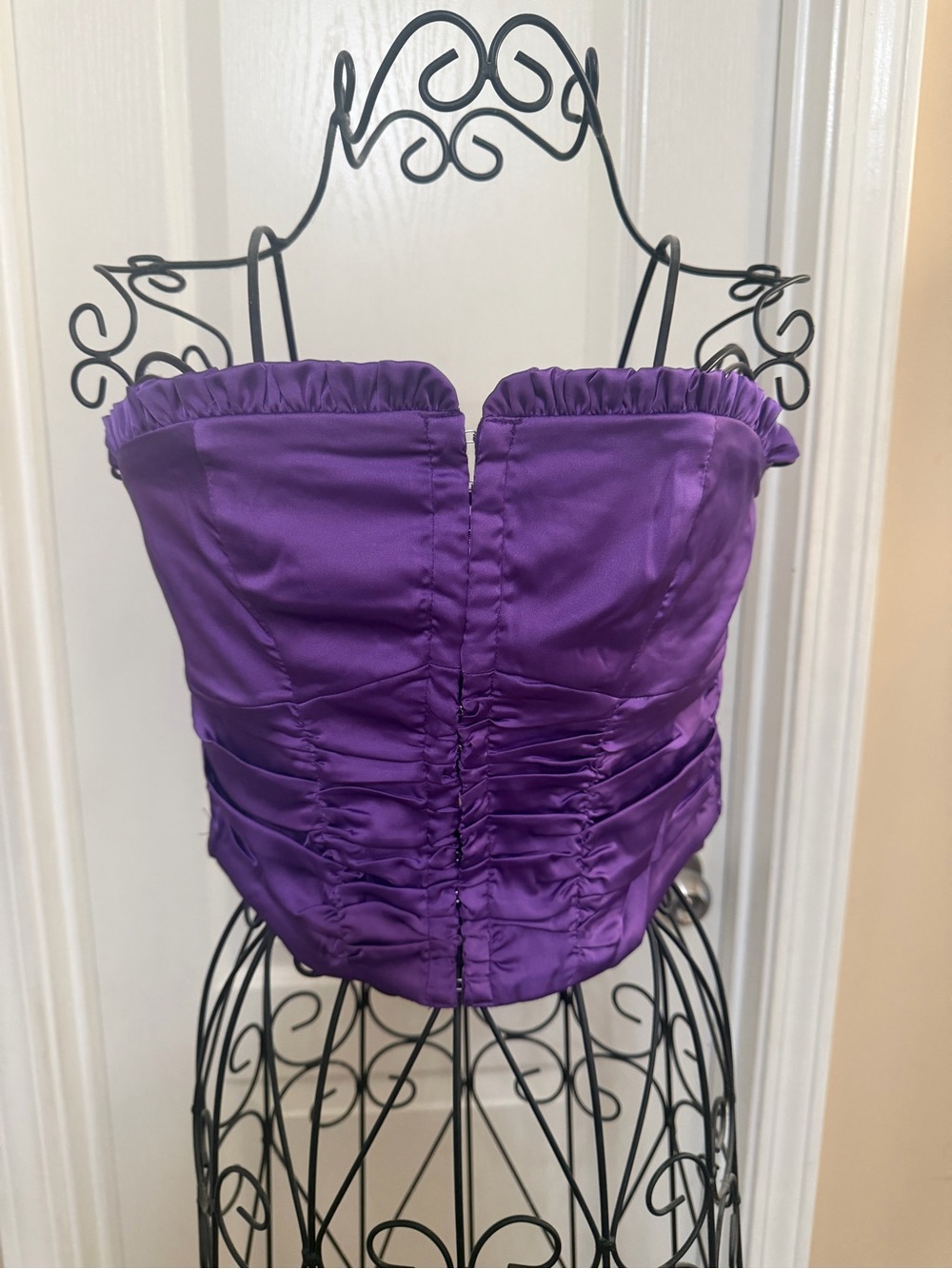 Sky to Moon purple silk crop too